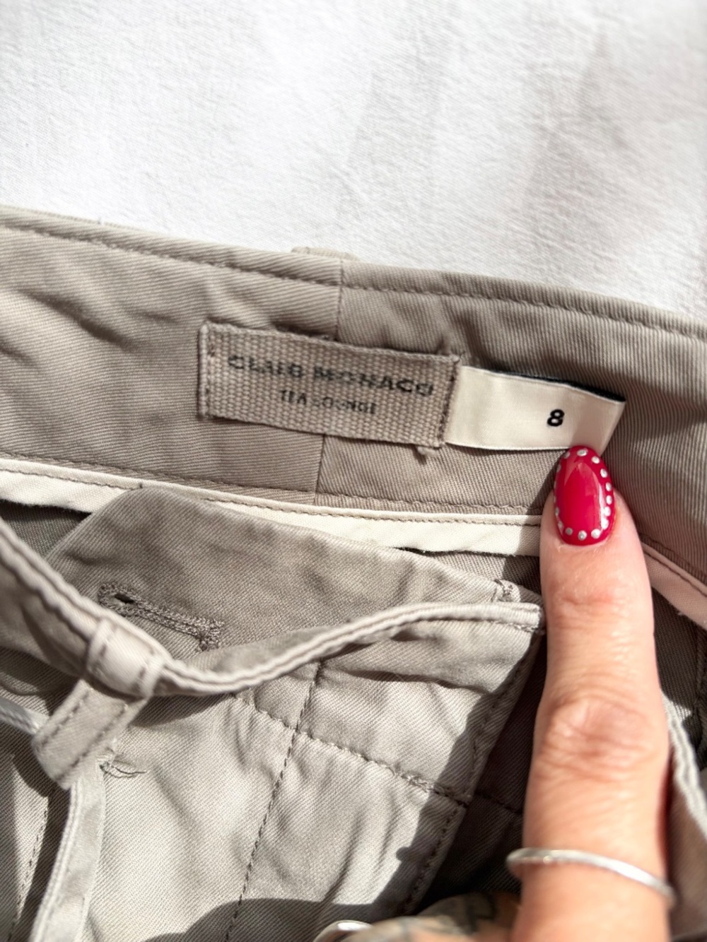 Y2K club Monaco belted utility culottes - Picture 7 of 7